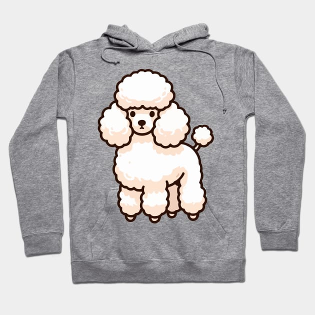 White Poodle Hoodie by fikriamrullah